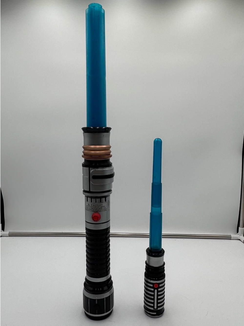 Star Wars Blue Lightsaber Toy Lot Large Working Small Not Working